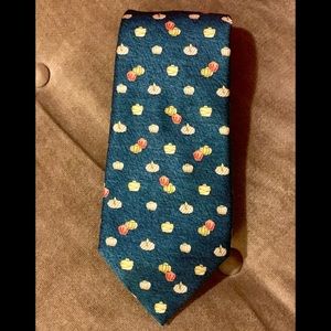 BVGARI Green Festive Pumpkin Tie
